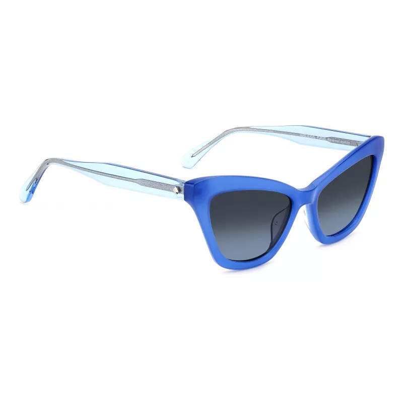 Óculos de sol de mulher KATE SPADE Amelie retangulares - armação preta, lentes degradê cinzentas 54 mm