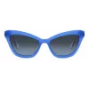 Óculos de sol de mulher KATE SPADE Amelie retangulares - armação preta, lentes degradê cinzentas 54 mm
