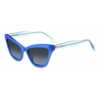 Óculos de sol de mulher KATE SPADE Amelie retangulares - armação preta, lentes degradê cinzentas 54 mm