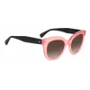Óculos de sol de mulher KATE SPADE BELA Cat-Eye preto acetato cinzento degradê 50mm