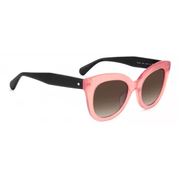 Óculos de sol de mulher KATE SPADE BELA Cat-Eye preto acetato cinzento degradê 50mm