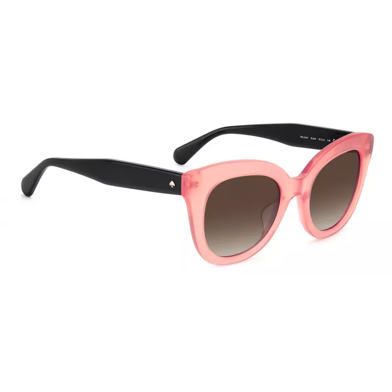 Óculos de sol de mulher KATE SPADE BELA Cat-Eye preto acetato cinzento degradê 50mm