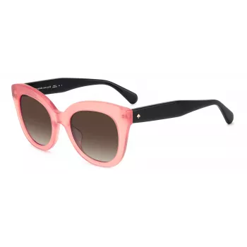 Óculos de sol de mulher KATE SPADE BELA Cat-Eye preto acetato cinzento degradê 50mm
