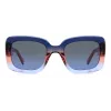 Óculos de sol KATE SPADE mulher Bellamy quadrados de acetato Havana castanho degradê 52 mm