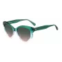 KATE SPADE Óculos de sol de gatinho para mulher Elina - armação preta, lentes cinzentas degradê 53mm