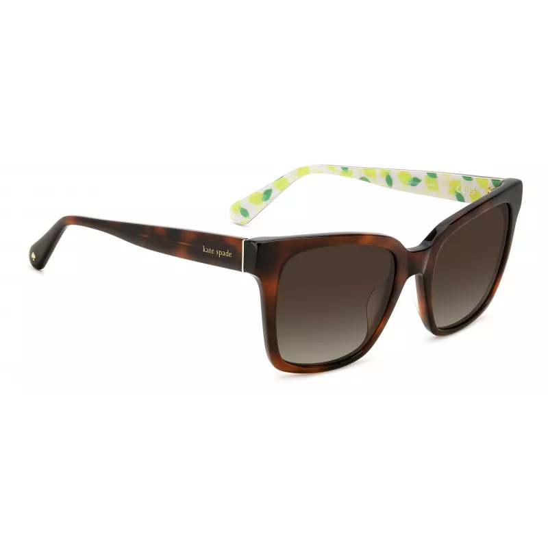 KATE SPADE Óculos de sol de mulher Harlow GS086F5 - armação quadrada em acetato 55/17/140 mm