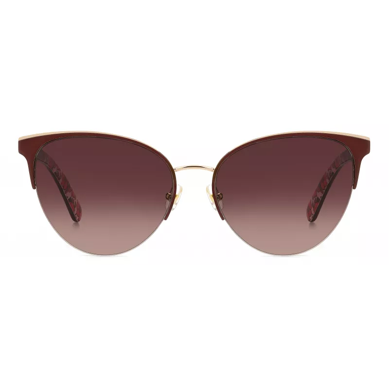 KATE SPADE Óculos de sol de mulher Izara em forma de olho de gato - armação em acetato preta com lentes cinzentas degradê - 57/17/140 mm