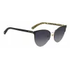 Óculos de sol de mulher KATE SPADE Izara cat eye IZARAGS807F79 - Armação de acetato preta, lentes de policarbonato cinzentas, 57 mm