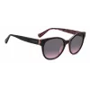 Óculos de sol de mulher KATE SPADE Nathalie GS807 - armação de acetato preta, lentes cinzentas degradê, 55/17/140 mm