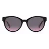 Óculos de sol de mulher KATE SPADE Nathalie GS807 - armação de acetato preta, lentes cinzentas degradê, 55/17/140 mm