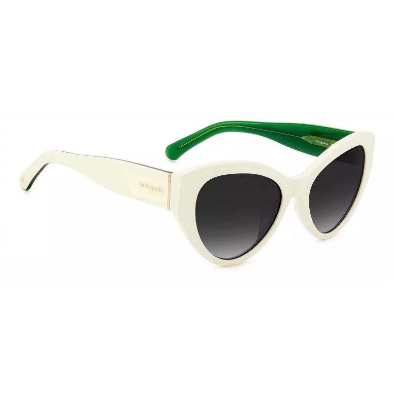 KATE SPADE Óculos de sol de mulher Paisleigh SVK6 retangulares - Armação preta, lentes cinzentas degradê 55/17/140 mm