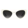 KATE SPADE Óculos de sol de mulher Paisleigh SVK6 retangulares - Armação preta, lentes cinzentas degradê 55/17/140 mm
