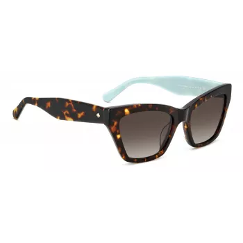 Óculos de sol de mulher Kate Spade FAYGS086F4HA Havana acetato castanho degradê 54mm