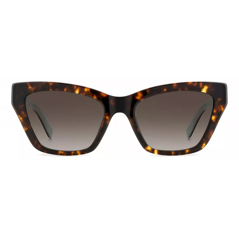 Óculos de sol de mulher Kate Spade FAYGS086F4HA Havana acetato castanho degradê 54mm