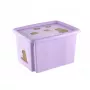 Caixa com tampa keeeper 30L Karolina „Capybara“ 45x35x27cm roxo suave
