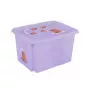 keeeper Caixa com tampa 45L Karolina Capybara 55,5x40x30cm soft purple