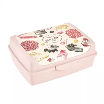 keeeper click-box midi 1L Carla Sweet Day recipiente de armazenamento para alimentos, rosa