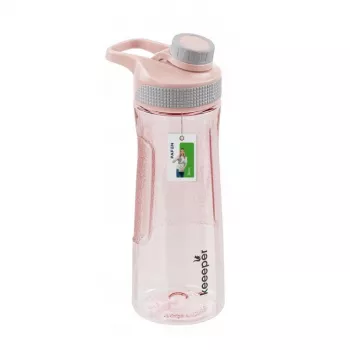 keeeper garrafa de água Daria 730 ml rosa sem BPA plástico de ciclo biológico com tampa flip-top