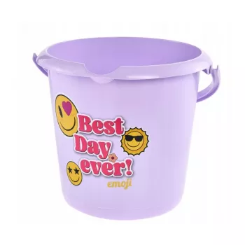 keeeper balde Deco 10L Ilvie Emoji Best Day Ø30x28cm roxo
