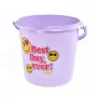 keeeper balde Deco 10L Ilvie Emoji Best Day Ø30x28cm roxo