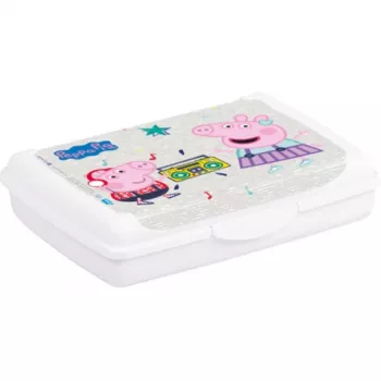 keeeper Deco-Click-Box Mini 0,5L Peppa Pig recipiente para alimentos, branco