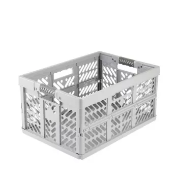 keeeper caixa dobrável ben 45 L Nordic Grey — carga até 50 kg, caixa de arrumação dobrável 54 x 37 x 28 cm