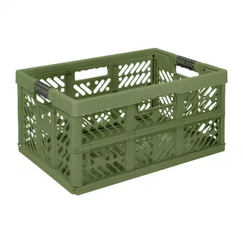 keeeper Caixa dobrável Ben 54x37x28cm 45L oliva, capacidade de carga até 50 kg