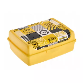 keeeper recipiente de armazenamento deco-click-box midi 1L Carla Minions Mosaik 17x13x7cm amarelo