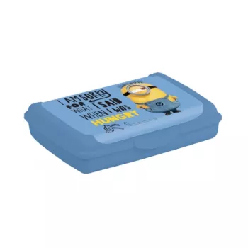 keeeper recipiente para alimentos Deco-Click-Box Mini 0,5L Carla Minions Hungry azul-claro