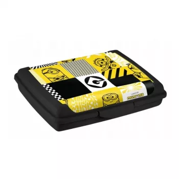 keeeper caixa de arrumação deco-click-box mini 0,5L Carla Minions Mosaic 17x13x3,5cm preto