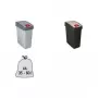 keeeper magne Caixote do lixo 25L com tampa basculante de 2 vias, prateado/cinzento 1060416000000