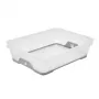 keeeper cesto mini A5 com base antiderrapante Jonas 26,5x20x7 cm transparente/cinzento