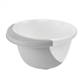 Tigela de mistura com função antiderrapante keeeper 3,5L Carlotta Ø26x14cm branco/cinzento