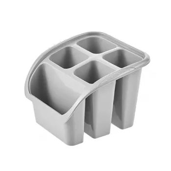 keeeper Pino escorredor de talheres, polipropileno, Nordic Grey, 16 x 16 x 12 cm