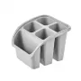 keeeper Pino escorredor de talheres, polipropileno, Nordic Grey, 16 x 16 x 12 cm
