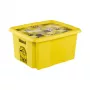 keeeper Caixa de arrumação com tampa 24L Karolina Minions Mosaik, 42,5 x 35,5 x 22,5 cm, amarela