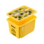 keeeper Caixa de arrumação com tampa 30L Karolina „Minions Mosaik“ 45x35x27cm amarela
