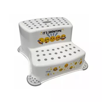 keeeper Banco de dois degraus Igor Emoji Showtime, branco, 40x37x21 cm
