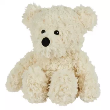 Keel Toys Urso de peluche Classic Brown, 25 cm, enchimento reciclado, laço de cetim, certificado CE, adequado desde o nascimento