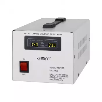 Estabilizador de tensão automático KEMOT MSER-1000 (1000 VA, servomotor)