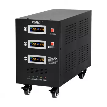Estabilizador de tensão trifásico automático KEMOT PROavr-20k 20 kVA