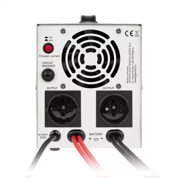 Fonte de alimentação de emergência KEMOT PROsinus-1000 – inversor de onda sinusoidal pura com função de carregamento 12V, 230V, 1000VA/700W