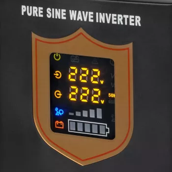 Inversor de onda sinusoidal pura com função de carregamento KEMOT PROsinus-1000, 12V 230V 1000VA/700W, preto