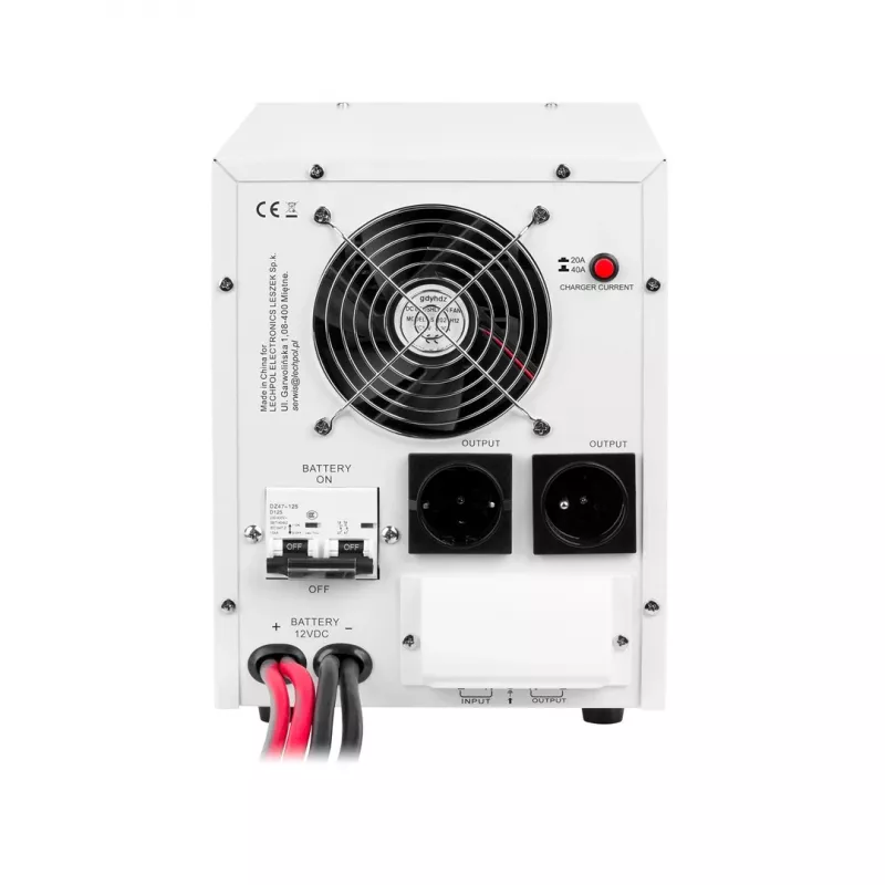 KEMOT PROsinus-2200 Inversor de onda sinusoidal pura com função de carregamento 12V, 230V, 2200VA/1600W