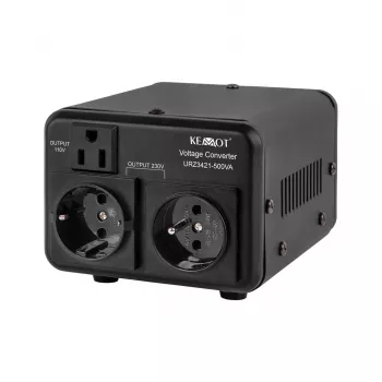 Conversor de tensão KEMOT 400 W / 500 VA Step-Up & Step-Down 110V/230V
