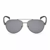 Óculos de sol de homem KENNETH COLE KC1318-5808A - armação metálica retangular clássica com proteção UV400 (58/15/140 mm)