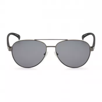 Óculos de sol de homem KENNETH COLE KC1318-5808A - armação metálica retangular clássica com proteção UV400 (58/15/140 mm)