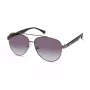 Óculos de sol retangulares de homem Kenneth Cole KC1394-5908B - Armação preta brilhante, lentes cinzentas fumadas