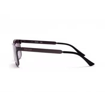 Óculos de sol retangulares KENNETH COLE MAN KC1329-5709B - armação preta brilhante, lentes cinzentas fumadas, 57 mm