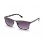 Óculos de sol retangulares KENNETH COLE MAN KC1329-5709B - armação preta brilhante, lentes cinzentas fumadas, 57 mm